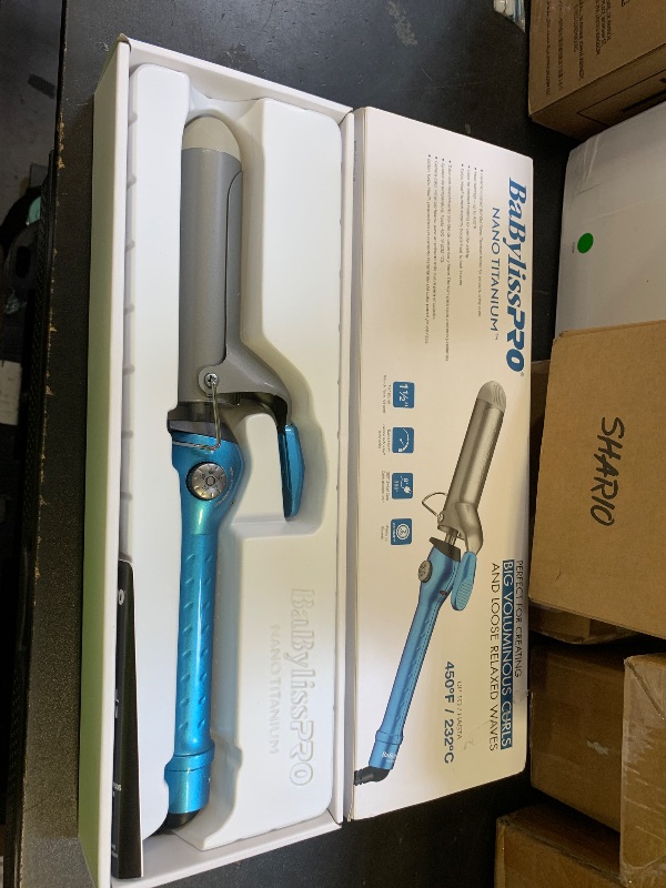 Photo 1 of Nano Titanium Spring Curling Iron, Professional Hair Wand, Tool for Stylists, Nano Titanium Technology for Big voluminous curls or Loose Waves