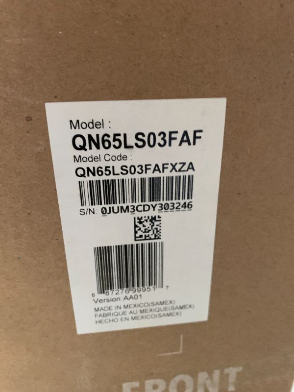 Photo 1 of Samsung 65-Inch Class The Frame LS03F 4K QLED Smart TV (2025 Model) Slim Fit Wall Mount, Modern Frame Design, NQ4 AI Gen2 Processor, Art Mode, Artful Picture Quality, Samsung Vision AI, Alexa Built-in
