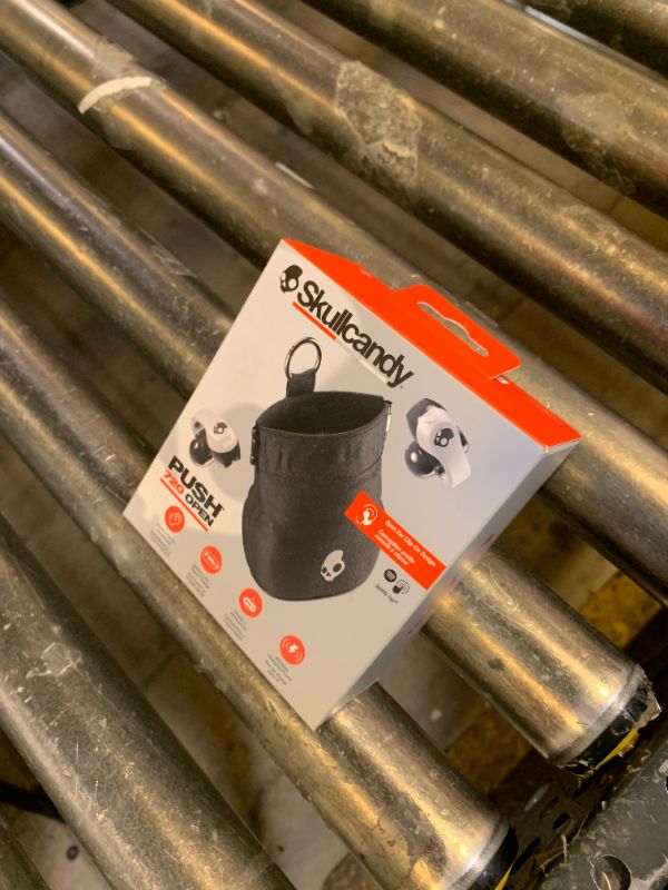 Photo 1 of Skullcandy Push 720 Open Wireless Open Ear Bluetooth Earbuds, Headphones, Waterproof, Clip-On Lightweight Design, 30 Hours Battery, Wireless Charging Pouch, Microphone for iPhone Android - Chrome