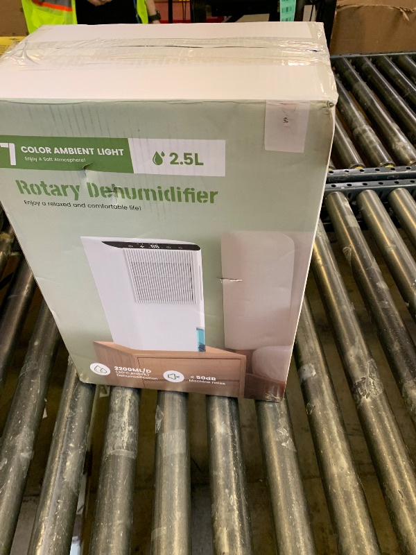 Photo 1 of Dehumidifiers for Home, 2000 Sq.Ft Small Dehumidifier with 3.3ft Drain Hose, 2.5L Tank, Timer Sleep Mode, Portable Dehumidifier for Basement, Bedroom, Bathroom (Sweet White)