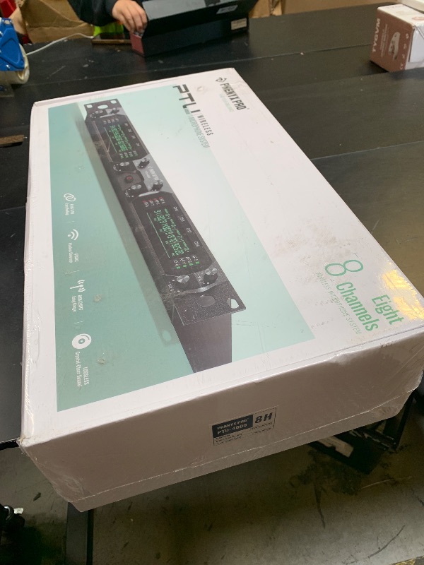 Photo 1 of Phenyx Pro Wireless Microphone System, 8-Channel UHF Cordless Mic with Metal Handheld Wireless Mics, Fixed Frequency Dynamic Microphone for Karaoke,Church,Singing,DJ,260ft Range (PTU-4000-8H)