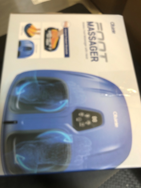 Photo 1 of Foot Massager with Heat, Shiatsu Foot Massager with Remote, Electric Feet Massage Machine for Neuropathy, Plantar Fasciitis,Circulation, Suitable for Women Men Mom Dad, Fits Up to 13(Blue,Corded)
