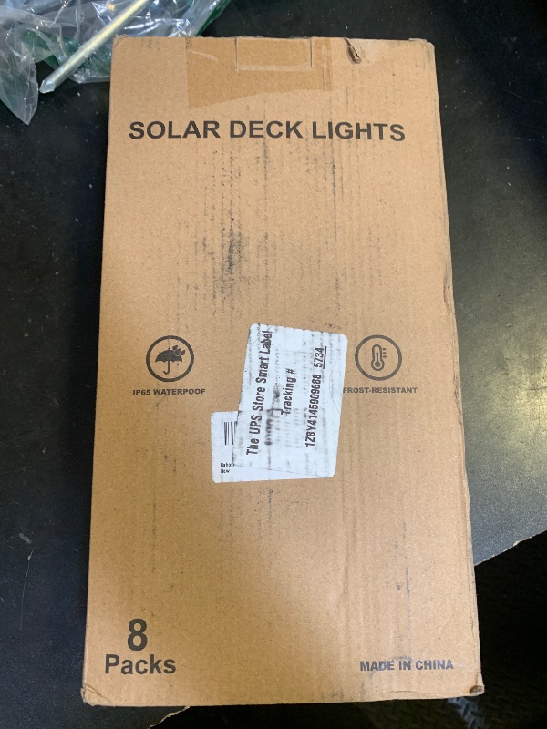 Photo 1 of Gahomlumy Solar Ground Lights Outdoor, 8 Pack Solar Powered Pathway Lights IP67 Waterproof Anti Glare Diamond Solar Garden Lights Landscape Lighting for Patio Yard Deck Walkway, Cold White