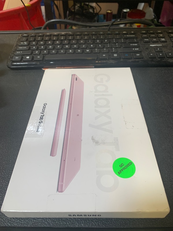 Photo 1 of Samsung Galaxy Tab S6 Lite (2024) 10.4" 128GB WiFi Android Student Tablet, S Pen for Note-Taking, Gaming Ready, Long Battery Life, Expandable Storage, US Version, Chiffon Pink, Amazon Exclusive