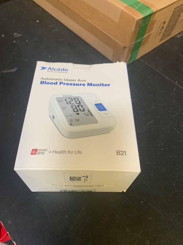 Photo 1 of Alcedo Blood Pressure Monitor for Home Use, Automatic Digital BP Machine with Large Cuff for Upper Arm, LCD Screen, 2x120 Memory, Talking Function
