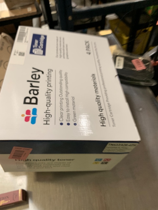 Photo 1 of TN433 TN-433 Toner Cartridge 4-Pack High Yield Compatible TN433BK TN433C TN433M TN433Y Replacement for Brother TN433 TN-433 433 MFC-L8900CDW HL-L8360CDW Printer.