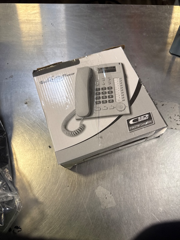 Photo 1 of Corded Landline Phone with Caller ID, Speakerphone, Mute, 10 One-Touch Speed Dial Buttons, Desk Phones for Home & Office with Adjustable Volume, Telephone Landline Phones - 3 Year Replacement