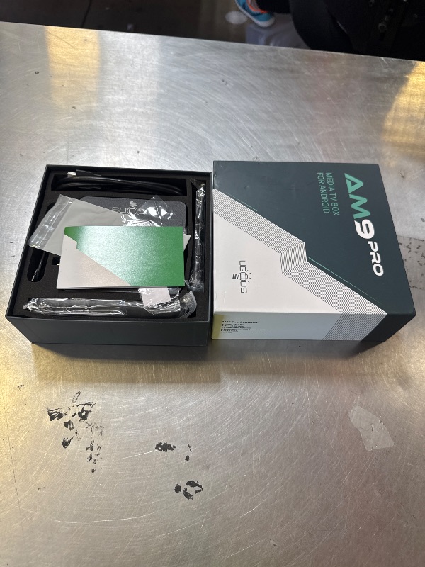 Photo 1 of Ugoos AM9 PRO TV Box Android 14.0 Amlogic S905X5-J 4GB RAM 64GB ROM 2.4G/5G Dual WiFi Ethernet 1000M USB 3.0 BT5.3 Support AV1 VP9 H.265 4K HDR Box