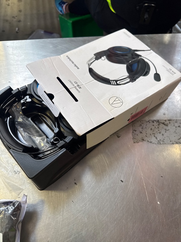 Photo 1 of Audio-Technica ATH-G1 Premium Gaming Headset for PS5&Xbox Series X, Laptops, and PCs, with 3.5 mm Wired Connection, Detachable Mic, Black