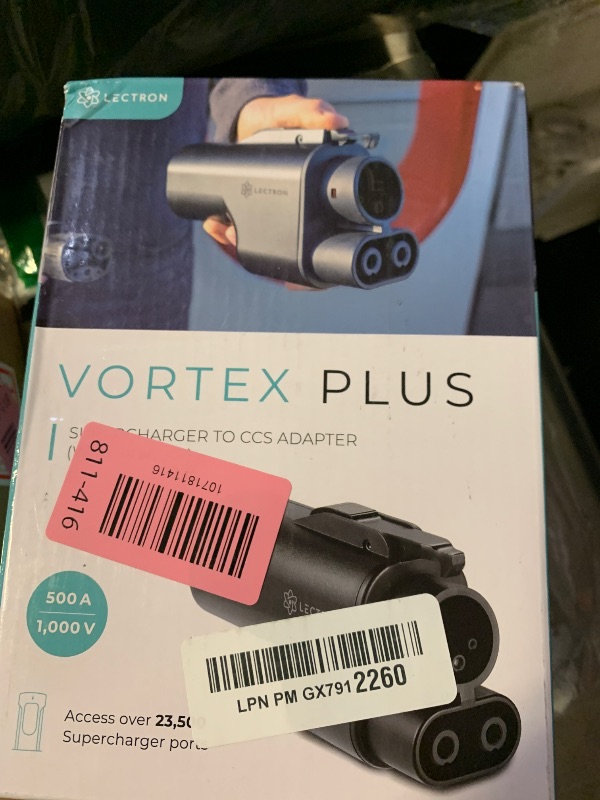 Photo 1 of Lectron NACS to CCS Electric Vehicle Adapter with Interlock - (500A/1,000V) - Compatible with Tesla Superchargers - CCS1 EV Fast Charging with Vortex Plus [Check Automaker for Compatibility] - UL 2252