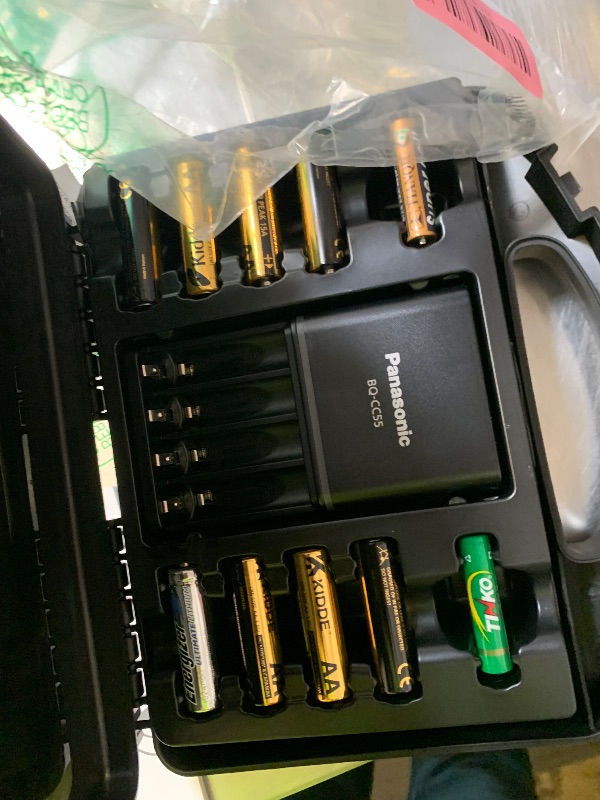Photo 1 of Panasonic K-KJ55KHC82A eneloop pro High Capacity Rechargeable Batteries Power Pack 8AA, 2AAA, 4 Hour Quick Battery Charger and Plastic Storage Case