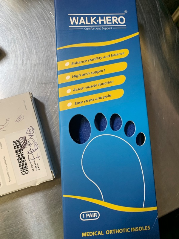 Photo 1 of Plantar Fasciitis Feet Insoles Arch Supports Orthotics Inserts Relieve Flat Feet, High Arch (Mens 7-7 1/2 | Womens 9-9 1/2)