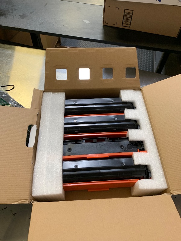 Photo 1 of 206A Toner Cartridges 4 Pack (with Chip) Compatible Replacement for HP 206A 206X for Color LaserJet Pro MFP M283fdw M283cdw M283fdn M282nw Pro M255dw M255nw M283 M255 Printer W2110A W2110X High Yield