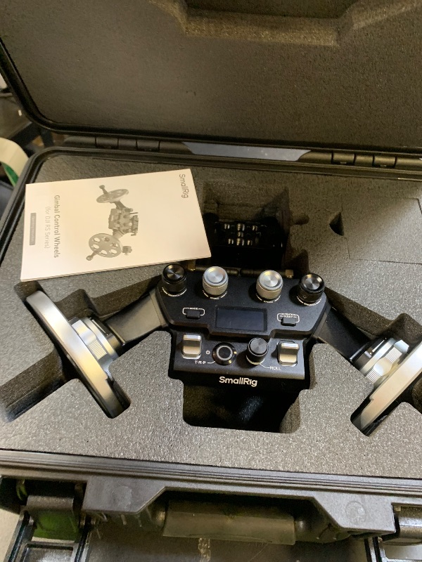 Photo 1 of SmallRig Gimbal Control Wheels for DJI RS2 / RS 3 Pro/RS 4 / RS 4 Pro/RS 5 | Intuitive Control | Adjustable Damping | Dual Power Supply, for Heavy Duty Tripod - 4525