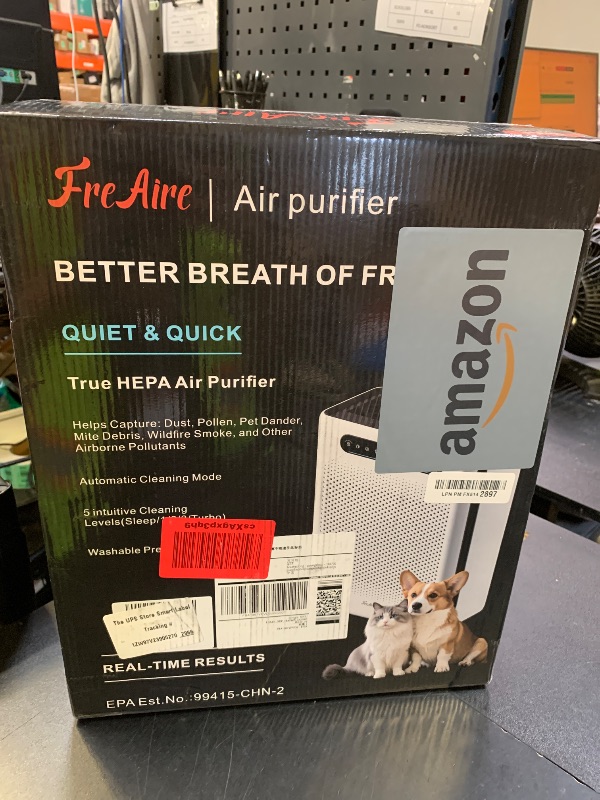 Photo 1 of Air Purifiers for Home, HEPA Air Purifier with Washable Filter & Air Quality Display, Powerful Turbo Mode