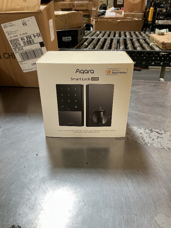 Photo 1 of Aqara Smart Lock U100, Fingerprint Keyless Entry Door Lock with Apple Home Key, Touchscreen Keypad, Bluetooth Electronic Deadbolt, IP65 Weatherproof, Supports Apple HomeKit, Alexa, Google, IFTTT, Gray