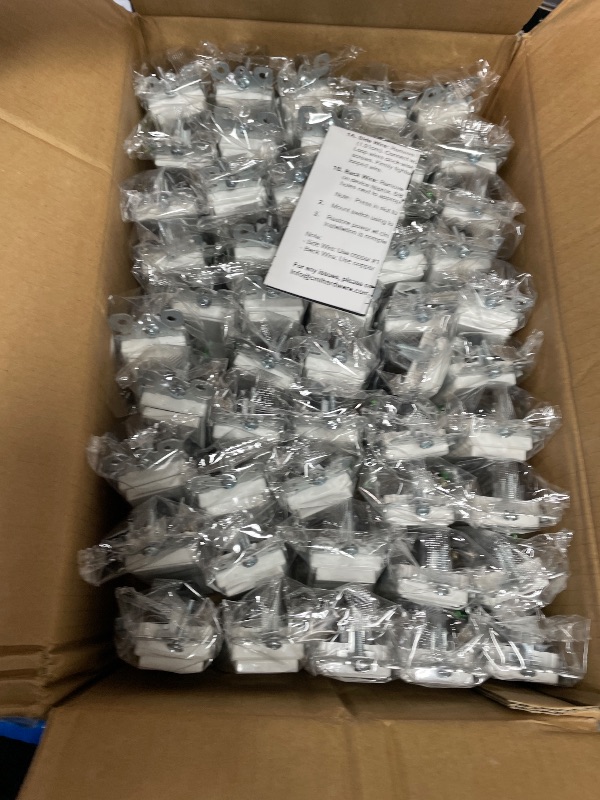 Photo 1 of (50 Pack) CML Decorator Wall Light Switch, Single Pole Switch, 15A 120/277V, 3-Year Warranty, White