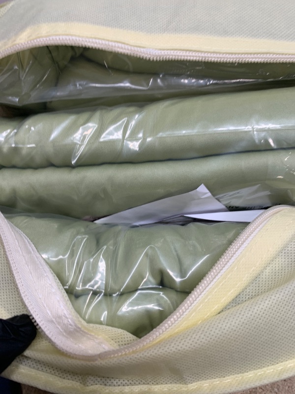 Photo 1 of  OLIVE GREEN**ESGOTBME 30x10ft Wrinkle Free Sage Green Backdrop Curtain for Parties Soft Fabric Drapes Wedding Curtain Backdrop for Birthday Party Decorations Background for Photography 5x10ft, 6 Panels