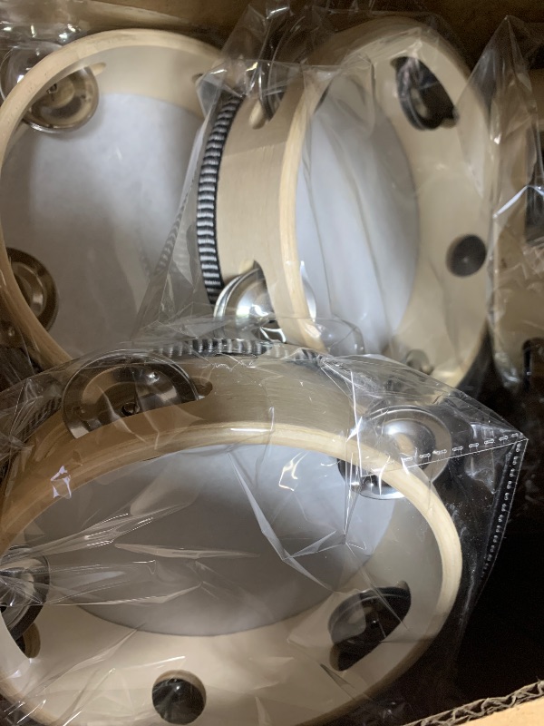 Photo 1 of ***MISSING PARTS***
Lukmaa 36 Set 6 Inch Tambourines Bulk for Adults Christmas Bulk Wooden Hand Held Drum with Metal Jingles, Tags, Tambourine Gift Musical Instrument for Church Wedding Party Favor(White Style)