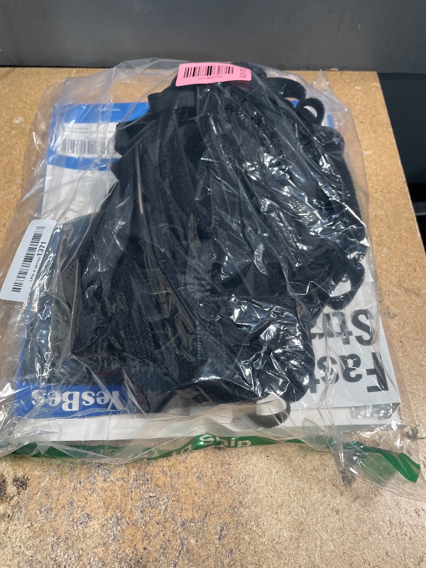 Photo 1 of 0.65" x82ft Hook and Loop Straps with 40 Metal Buckles, Adjustable Fastening Cinch Straps, Cut to Length Cable Straps, Reusable Nylon Straps 0.65 Inch Wide for Organizer or Storage, Black