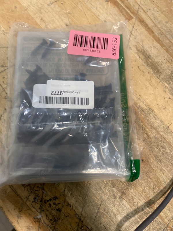 Photo 1 of #10 x 1 (100 Pack) Flat Head Sheet Metal Screws Phillips Drive Self-Tapping Wood Screws, Black Oxide 304 Stainless Steel Screw (18-8), Corrosion Resistant Screws