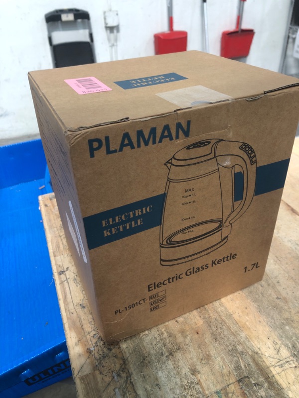 Photo 1 of **FACTORY SEALED** 1500W Electric Kettle with Temperature Control - 6-Temp Presets for Tea/Coffee, Double Wall Cool-Touch, 4H Keep Warm, 1.7L Borosilicate Glass & BPA-Free, Fast Boil for Home/Office
