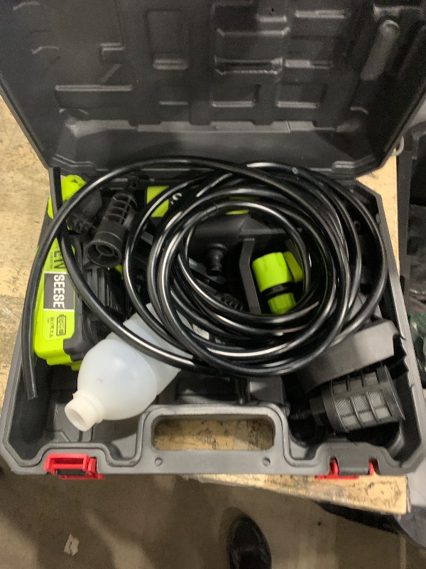 Photo 1 of **NOZZLE BROKEN**Cordless Pressure Washer Gun: 1000 PSI Portable Electric Washer for Vehicle, Driveway & Deck - Ergonomic Handle Design with 30min Runtime & 6-in-1 Nozzle