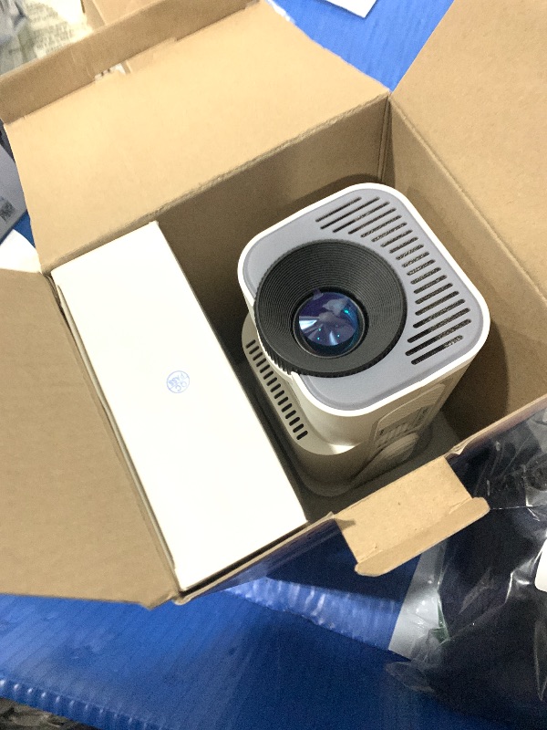 Photo 1 of [Projector 2026 Upgraded] Mini Projector Support 4K 1080P Auto Keystone 270°Rotatable with WiFi 6 and Bluetooth 5.2 Projector Portable Compatibile with HDMI/TV Stick/Memory Stick/Laptop,White