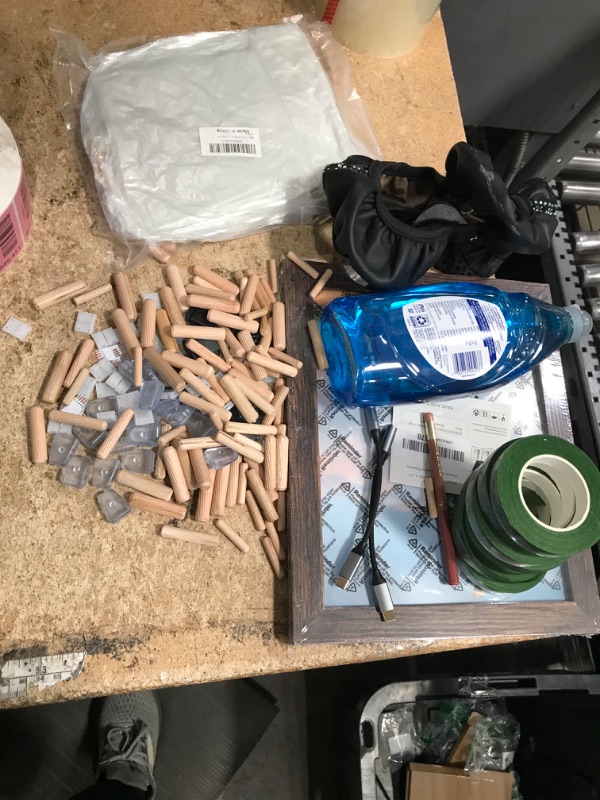 View 1 of ****Bundle of miscellaneous home goods/dish soap/hardware/picture frame