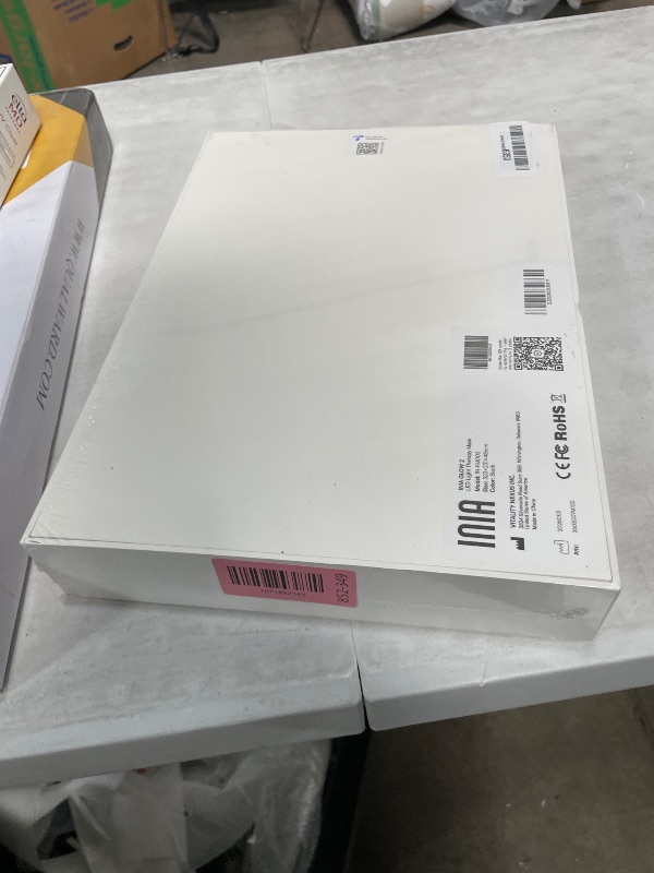 Photo 1 of **FACTORY SEALED**INIA Red Light Therapy Mask for Face – 4 Light Modes with 850nm NIR, Red & Blue LED Light Therapy, 2600mAh Rechargeable LED Face Mask for Radiant Glow at Home, Black