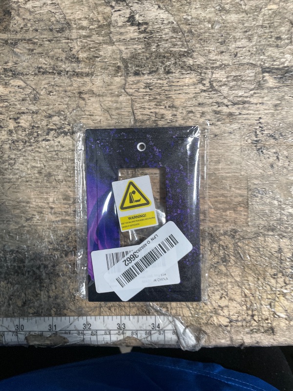 Photo 1 of 1 Gang Single Decorator GFCI/Rocker Wall Plate Romantic Women Raindrops Purple Black Rose Floral Flower Lover Art Electrical Outlet Decorative Receptacle Cover Light Switch for Dimmer, USB, Mid Size
