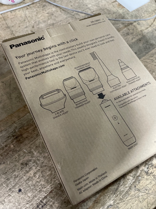 Photo 1 of **NO ATTACHMENTS**Panasonic MultiShape Electric Trimmer for Beard and Hair, 39 Adjustable Cutting Lengths and Advanced Blade System, Cordless Waterproof Wet/Dry Clipper for Men - ER-ACKN1-HB