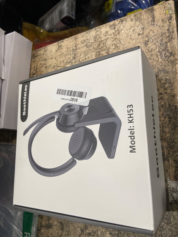 Photo 1 of (Upgraded Version) Wireless Headset, Bluetooth Headset with Noise Cancelling Microphone, Best Headphones with Mic Mute & USB Dongle for PC/Computer/Laptop/Cell Phones/Remote Work/Call Center