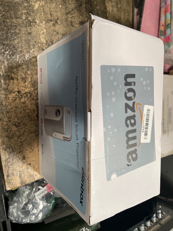 Photo 1 of [Short Throw/1200ANSI/Built in Apps] 4K Outdoor Projector with WiFi and Bluetooth, Auto Focus Projector with Dual-Mode Stand, Smart Portable Proyector with Netflix/YouTube/PrimeVideo & Dolby