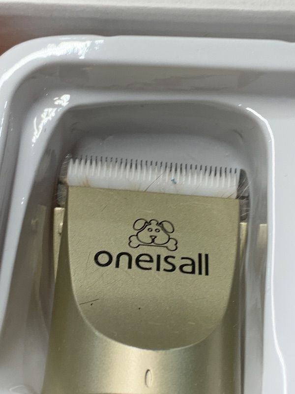 View 4 of ***HEAVILY USED AND MISSING ITEMS***
oneisall Dog Clipper Low Noise, Dog Grooming Kit with Rechargeable, Pet Shaver Cordless Electric Quiet Hair Clipper Set for Dogs Cats Pets?Gold?