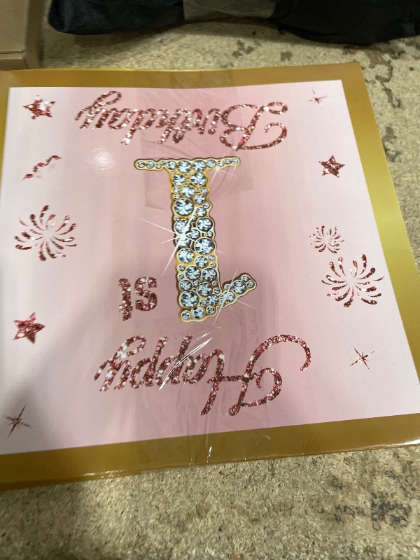 Photo 1 of ***PINK AND GOLD BOXES - SEE PHOTOS (REFERENCE)!!***
3 PCS 1ST BIRTHAY DECOR 
