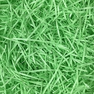 Photo 1 of  6oz Green Paper Easter Grass Basket Filler! 4 Beautiful Colors! Beautiful Easter Grass Perfect for Easter Baskets, Decorations, 2PACK (12 0Z)
