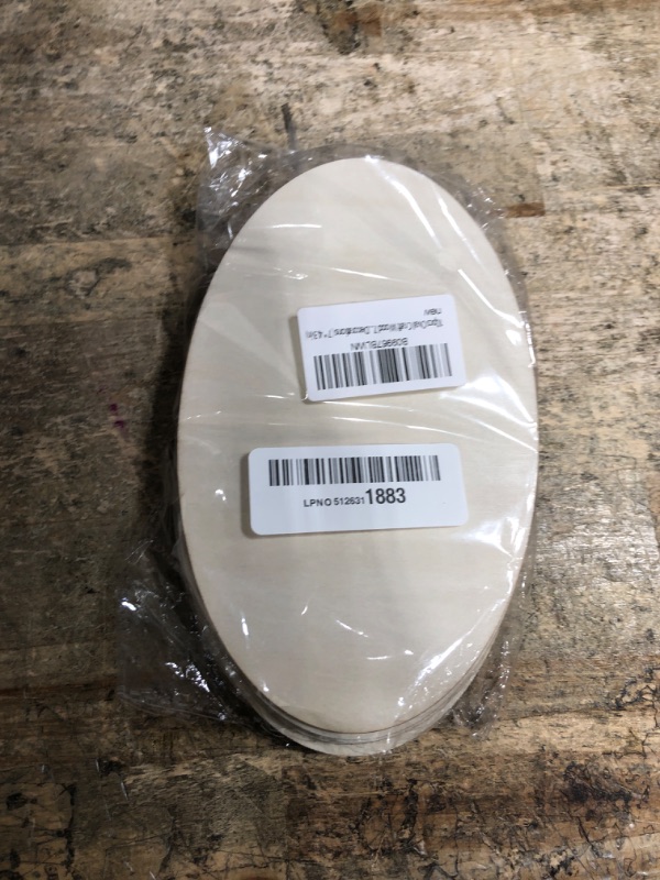Photo 1 of **Only 7** 10pcs Oval Craft Wood 7X4.3 Inch Unfinished Wood Crafts,Wood Circles for Crafts, Wooden Oval Cutout,Painting and Wedding Decorations (7 * 4.3 in)