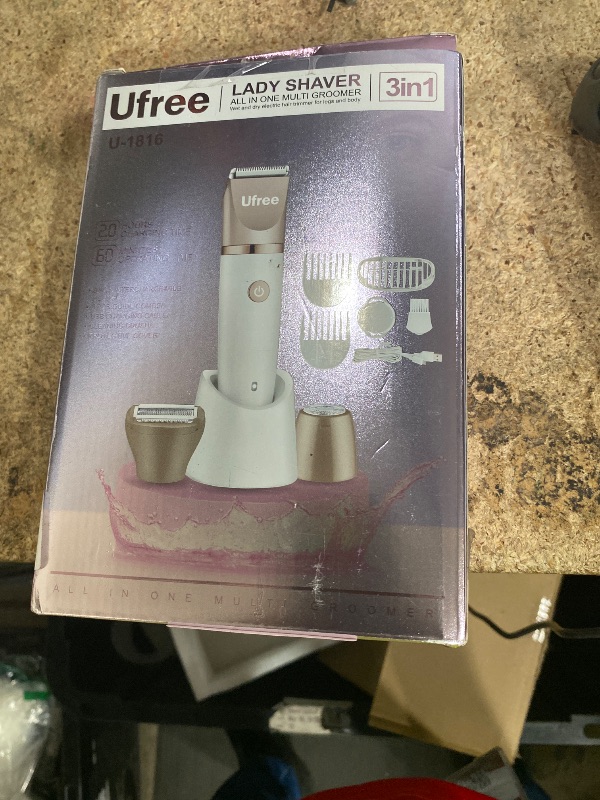 Photo 1 of ***MISSING PARTS***
Ufree Bikini Trimmer Electric Razors for Women, Ceramic Blade Body Hair Trimmer, IPX7 Waterproof Rechargeable Lady Shaver, Personal Groomer for Legs & Pubic Hair, Gifts for Women, Purple