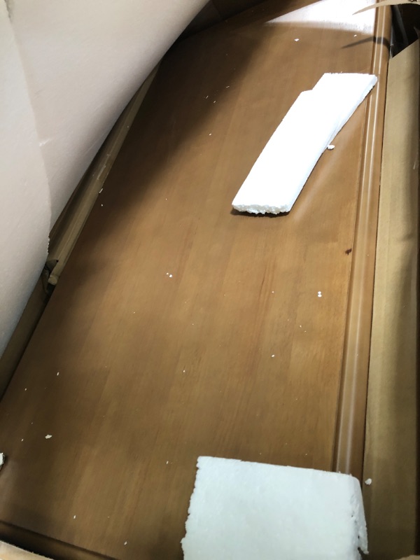 Photo 1 of **MISSING HARDWARE**Martha Stewart Tabitha Solid Wood Writing Table with Metal Glides Drawer for Storage Living Room Furniture, Home Office Small Computer Desk, Turned Legs, 47.5" W x 23" D x 29" H, Natural