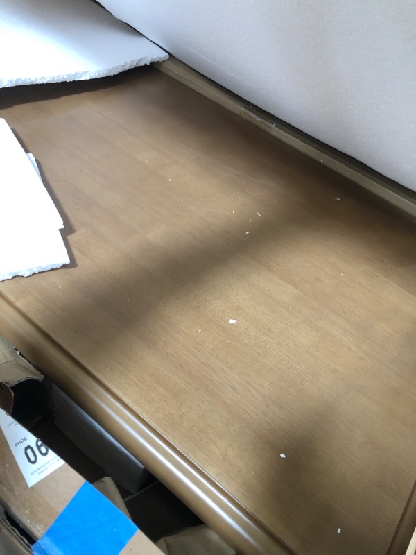 Photo 1 of **MISSING HARDWARE**Martha Stewart Tabitha Solid Wood Writing Table with Metal Glides Drawer for Storage Living Room Furniture, Home Office Small Computer Desk, Turned Legs, 47.5" W x 23" D x 29" H, Natural