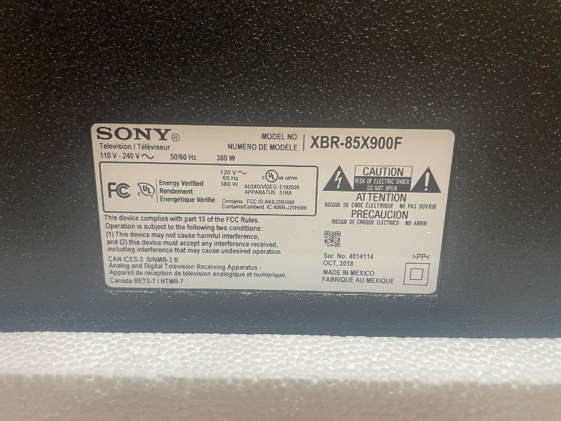 Photo 1 of **FOR PARTS ONLY**BRAVIA 3 85” class LED 4K HDR Google TV (2024)