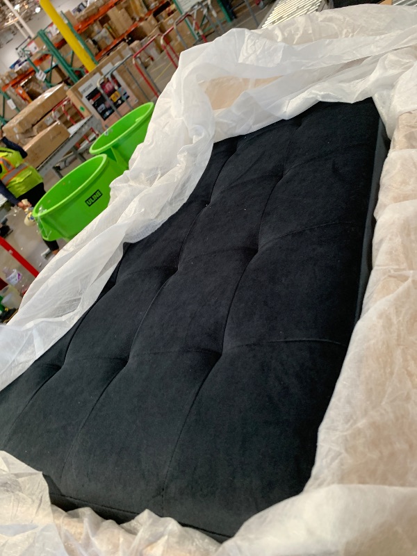 Photo 1 of ** PARTS ONLY PARTIAL SET BOX ONE OUT OF FIVE ONLY**
HONBAY Sectional Sleeper Sofa with Pull-Out Bed Storage Chaise, 6 Seater Couch for Living Room, Black