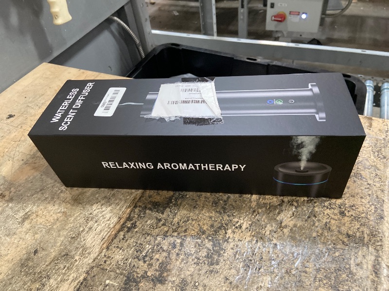 Photo 1 of ***PARTS ONLY DOES NOT POWER ON****Waterless Diffuser, 1000 Sq.Ft Coverage, Essential Oil Diffuser– Plug-in Only, Remote Control, Adjustable Mist Mode, Mood Lights Aromatherapy Diffuser for Home, Large Room, Office, Hotel, Black