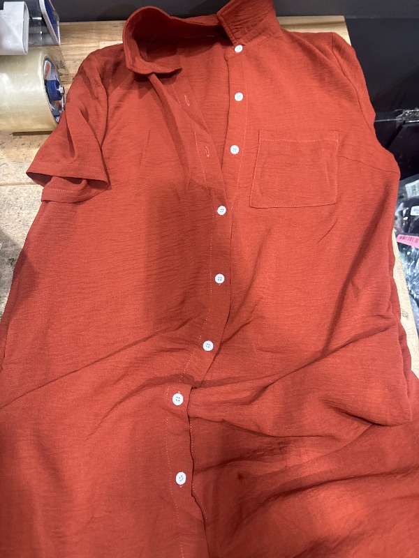 Photo 1 of *UNKNOWN SIZE* Women Swimsuit Coverup Shirt Dress Button Down Bathing Suit Cover Up Beach Vacation Outfits
