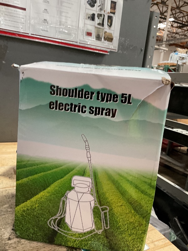 Photo 1 of 1.35 Gallon Battery Powered Sprayer, Electric Garden Sprayer with 3 Adjustable Pressures, Battery Indicator, Telescopic Wand, 4 Nozzles, Rechargeable Automatic Pump Sprayer for Lawn, Weed, Yard Care