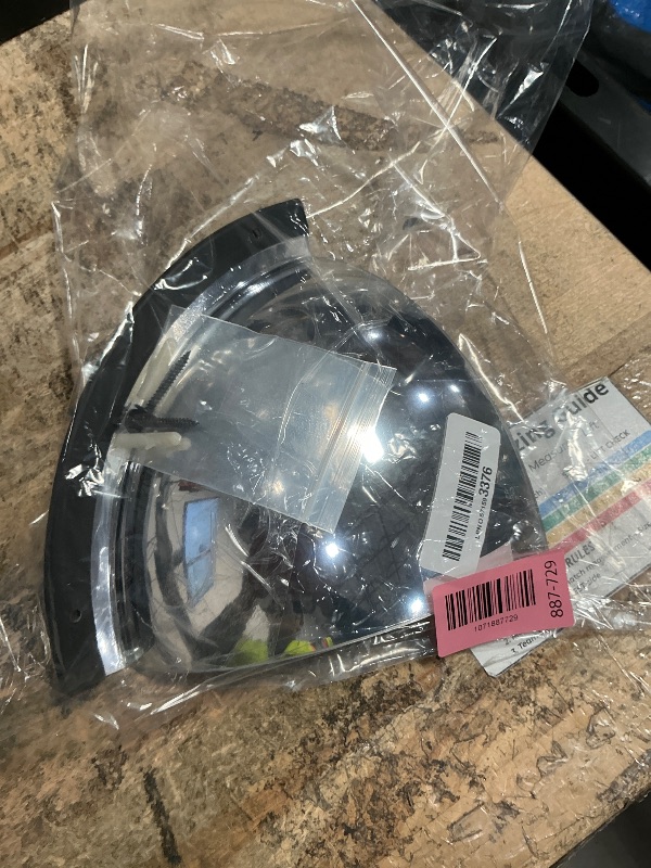Photo 1 of 12" 1/4 Acrylic Quarter Dome Security Mirror – 90 Degree Convex Corner Safety Mirror for Blind Spot Elimination in Warehouses, Offices, Retail Stores, and Parking Garages (1, 12 Inch)