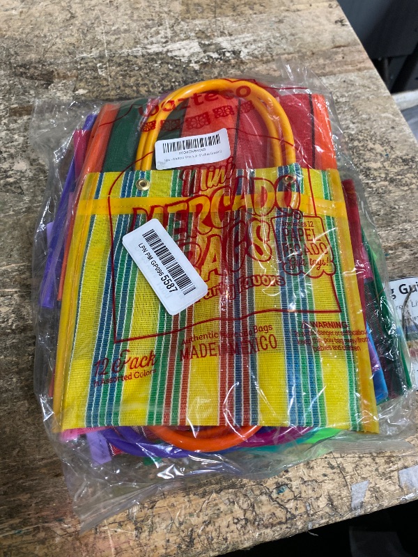 View 2 of 12 Mini Mercado Bags For Fiesta Mexicana Party Favor Treat Goodie Candy Goody Gift - Mexican Mesh Market Tote Bag - Bolsas Bolsitas Para Dulces - Dulceros Morrales Morralitos Mexicanos - Mercadito Bag