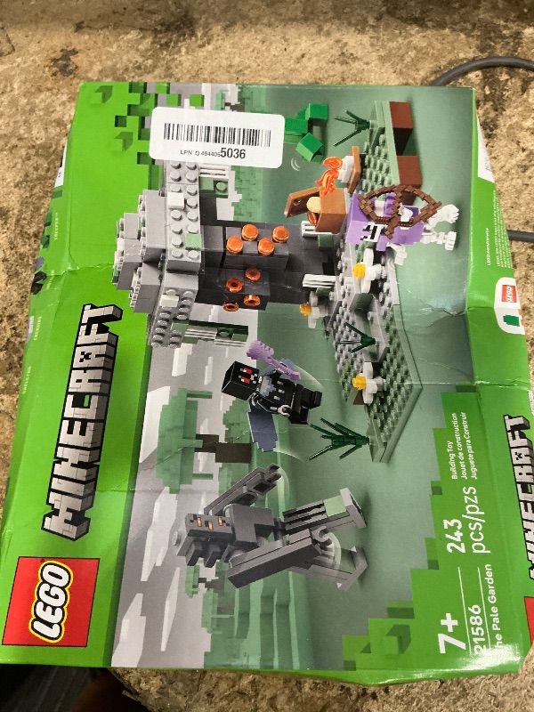 Photo 1 of *** UNKNOWN IF MISSING PIECES ** LEGO Minecraft The Pale Garden Building & Pretend Play Toy for Boys & Girls - Video Game Playset & Toy Figures for Kids, Ages 7+ - W/Mothman & Creeper Minifigures - Gift Idea for Birthdays - 21586