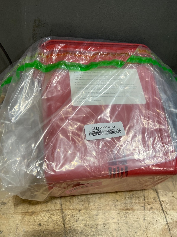 Photo 1 of **MISSING LIDS** Alcedo Sharps Container for Home Use 2 Gallon (2-Pack) | Biohazard Needle and Syringe Disposal | Professional Medical Grade